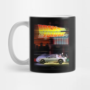 The iconic DeLorean from the movie "Back to the Future" Mug